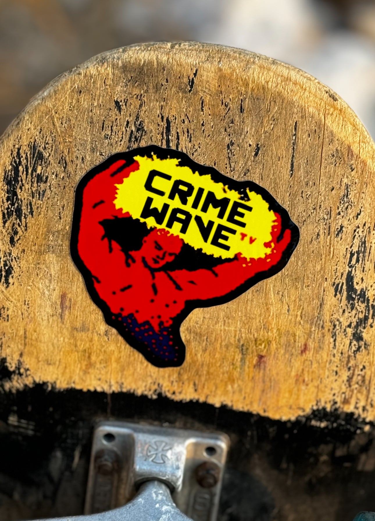 Crime Wave TV Sticker (Genie) 3.5"